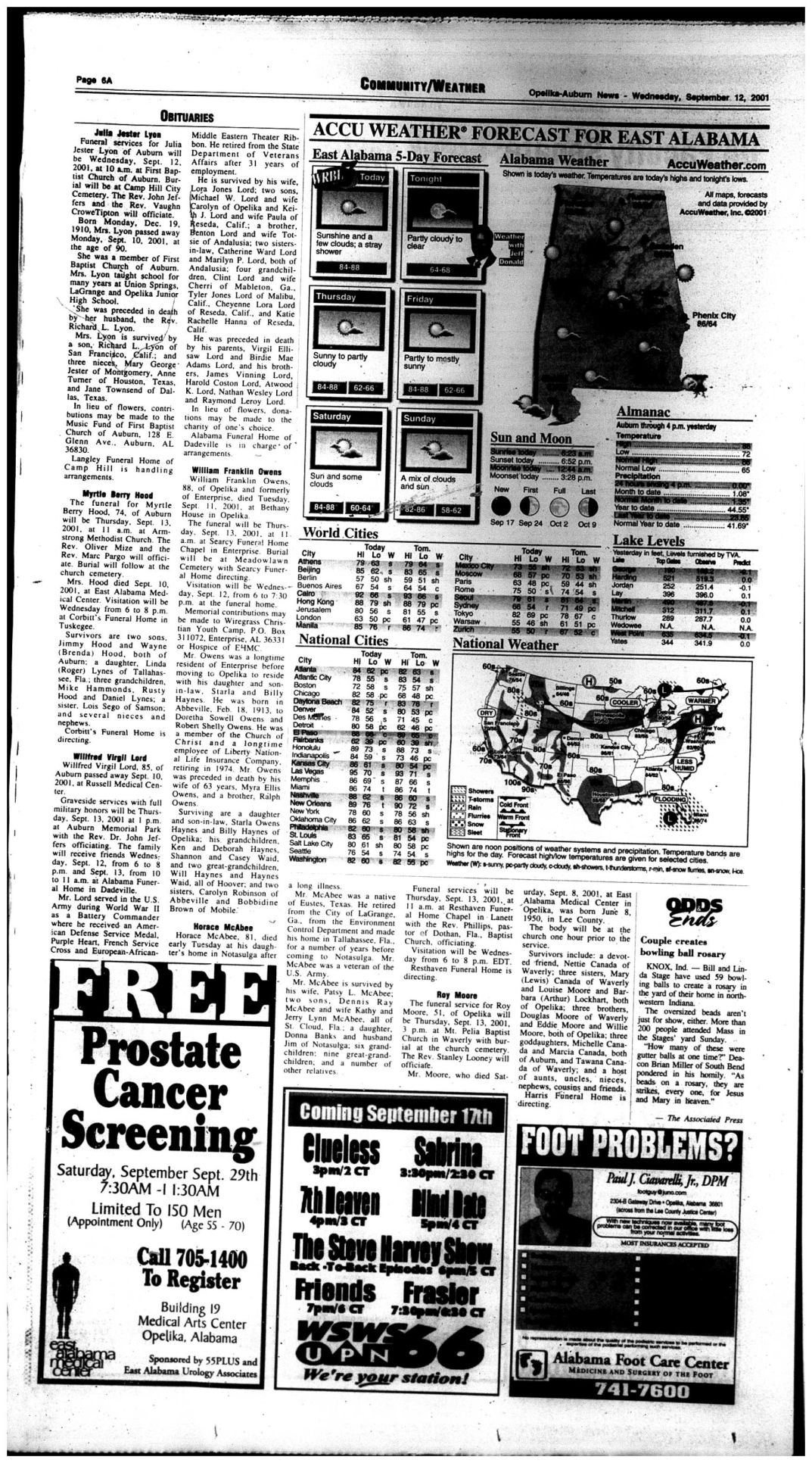 Wednesday, Sept. 12, 2001